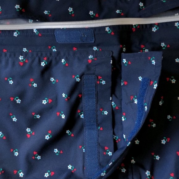 Women's Danefae Navy Blue Ditst Floral Print Danish Raincoat Waterproof - Picture 8 of 8